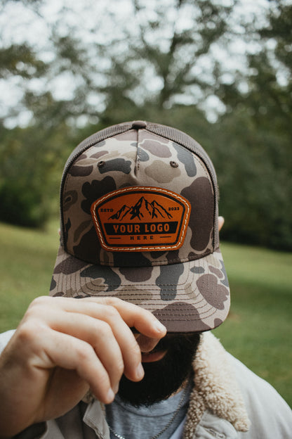 Custom Richardson Camo 112 PFP Leather Patch Hat