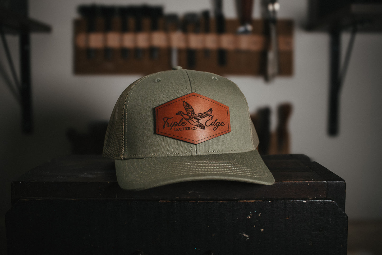 Waterfowl Leather Patch Hat