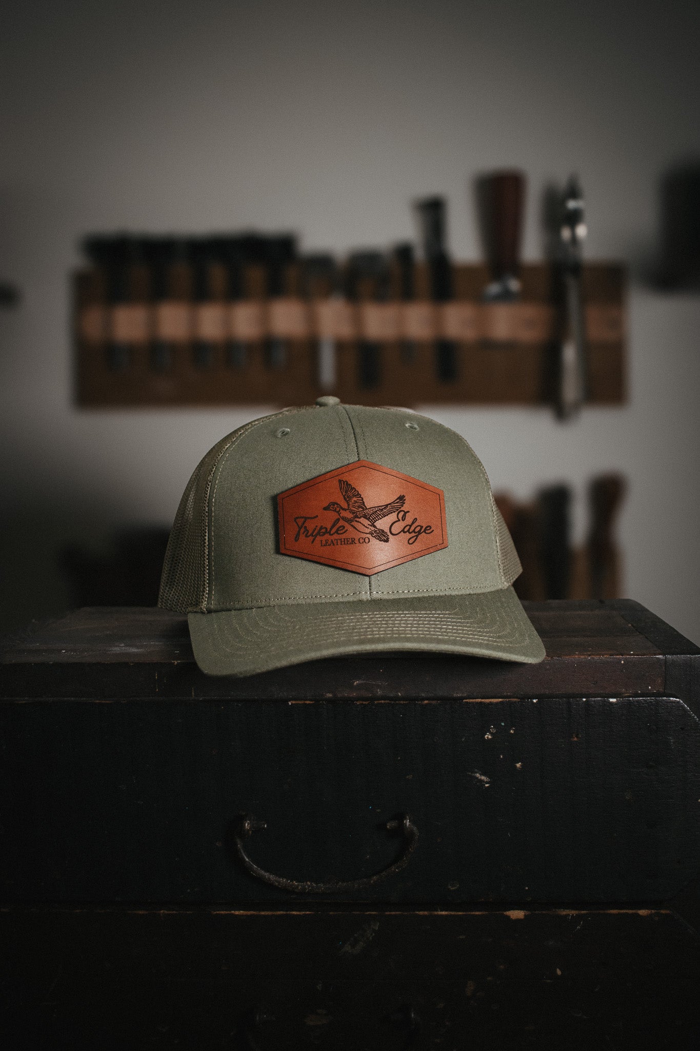 Waterfowl Leather Patch Hat