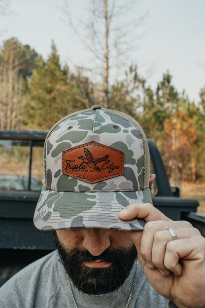 Waterfowl Leather Patch Hat